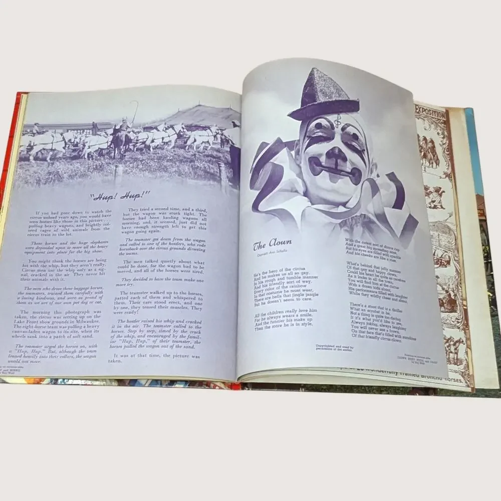 1960s Ideals Publication The Circus Hardcover Illustrated Book